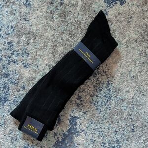 Polo by Ralph Lauren Men's Black Dress Socks